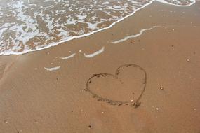 Heart Beach Sand
