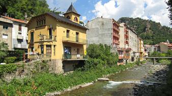 Ribes De Freser Spain City river