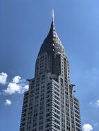 large building tower in the sky