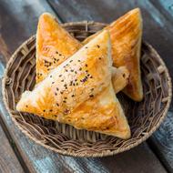 homemade samsa in a bowl