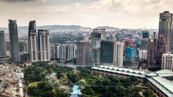 Kong Kuala Skyline cityscape