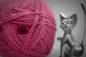metal Cat Crochet figure