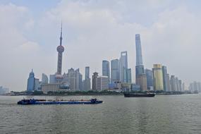 Shanghai River Cityscape view