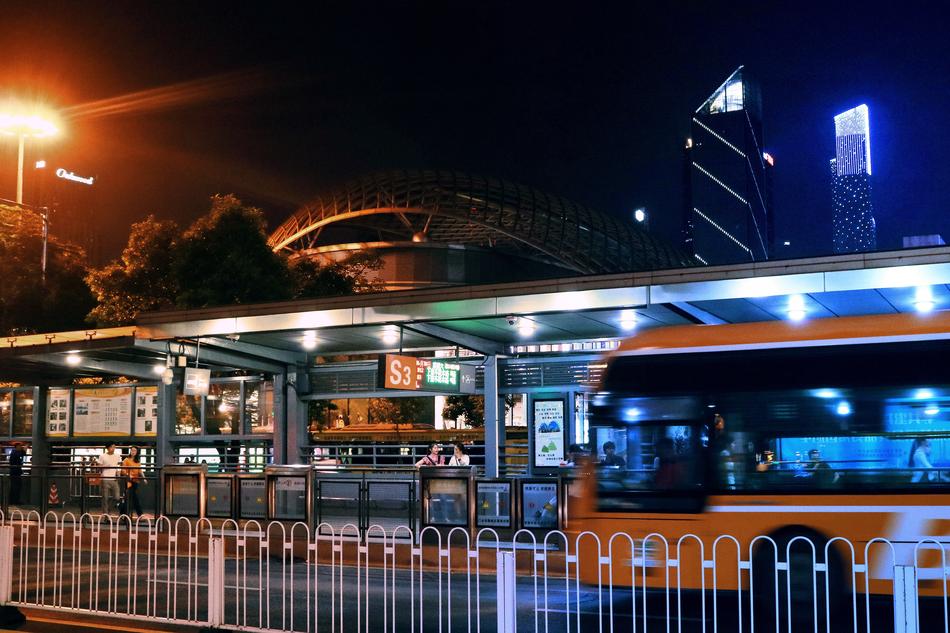 City Traffic Bus Contrasting