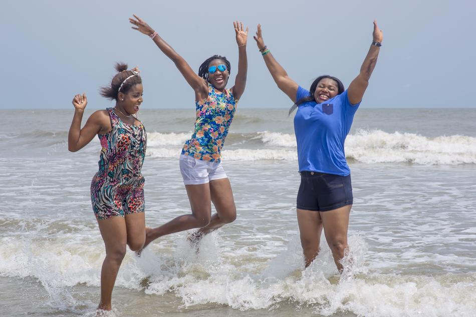 Friends Beach Happy