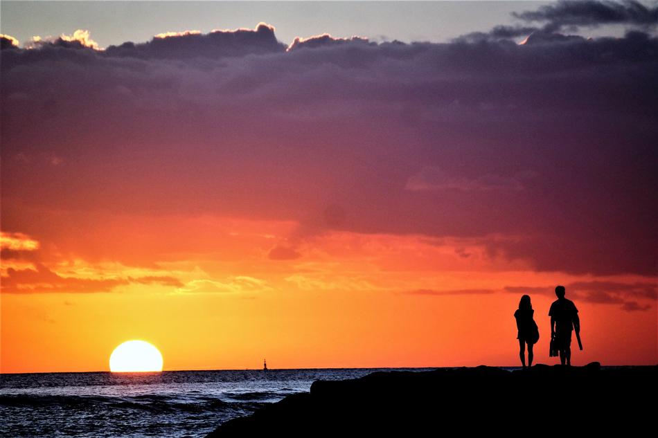 Sunset Surf Usa