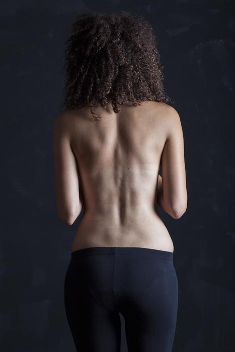 female thin back