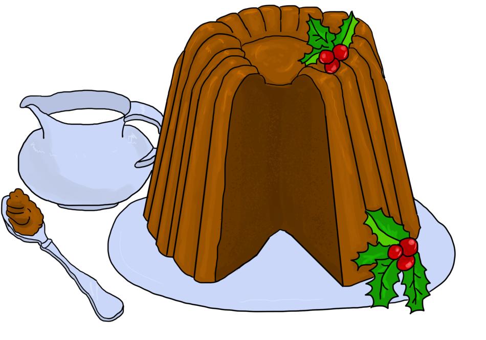 Chocolate christmas pudding pattern
