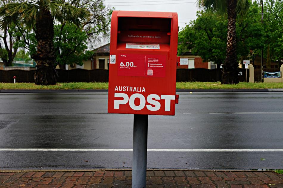 Post Box Wet Road Mail