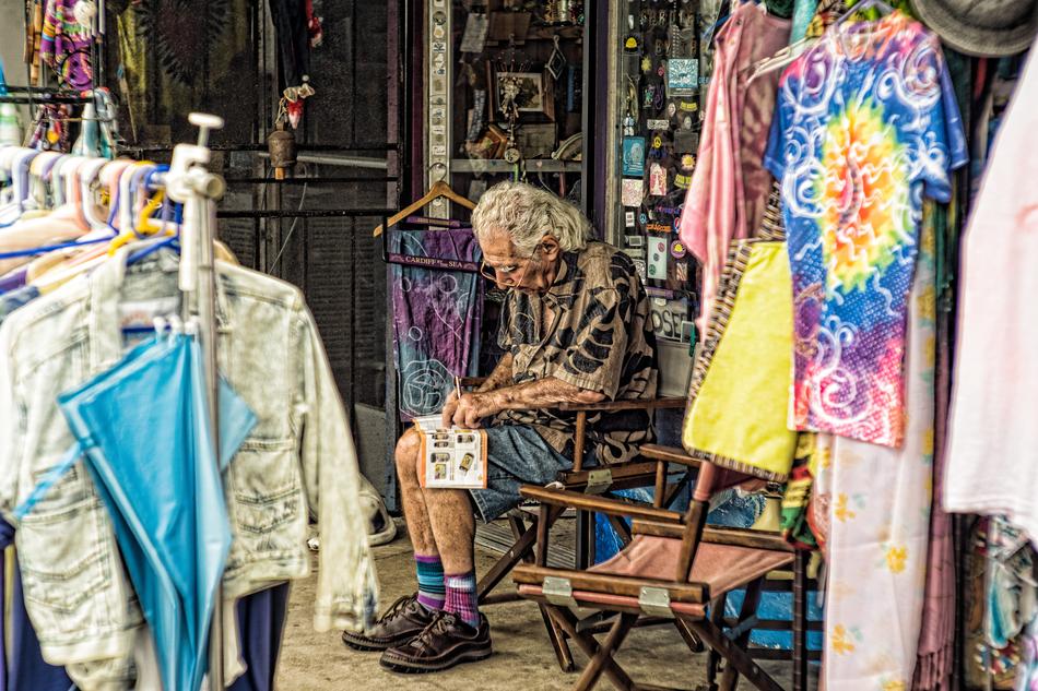 Man Cloth Sitting