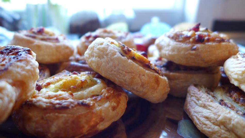 delicious hot baked goods