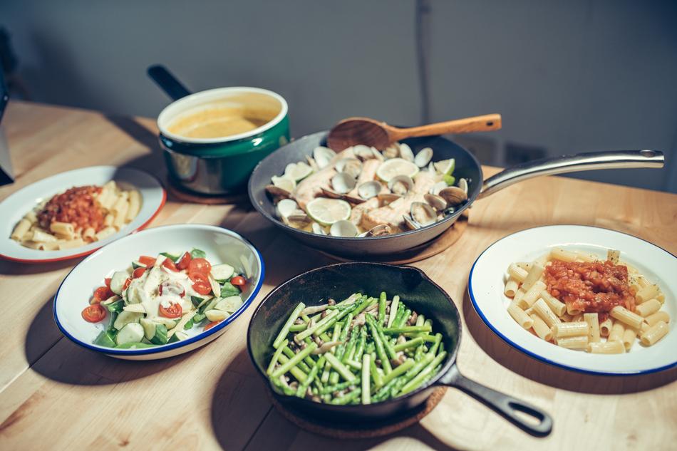 healthy tasty dishes on a plate