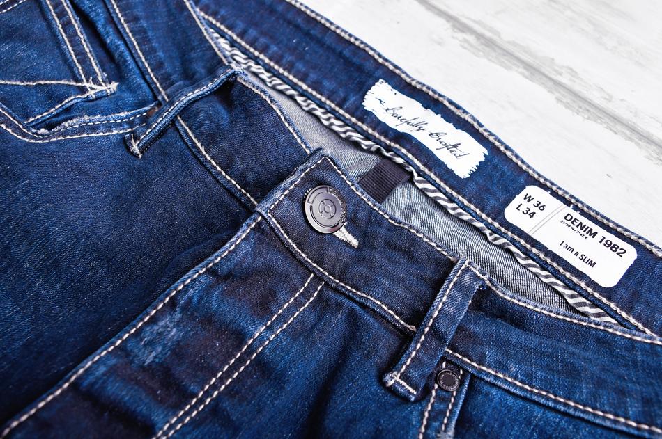 blue button down jeans