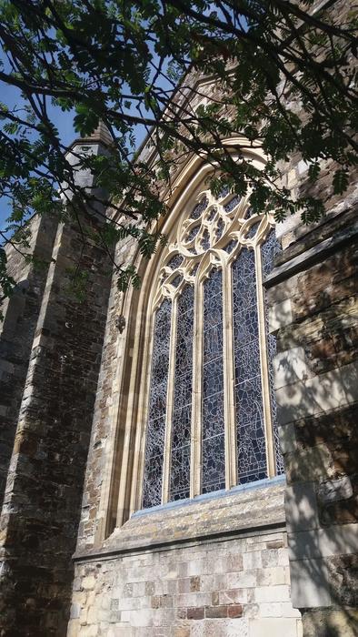 window in the old temple
