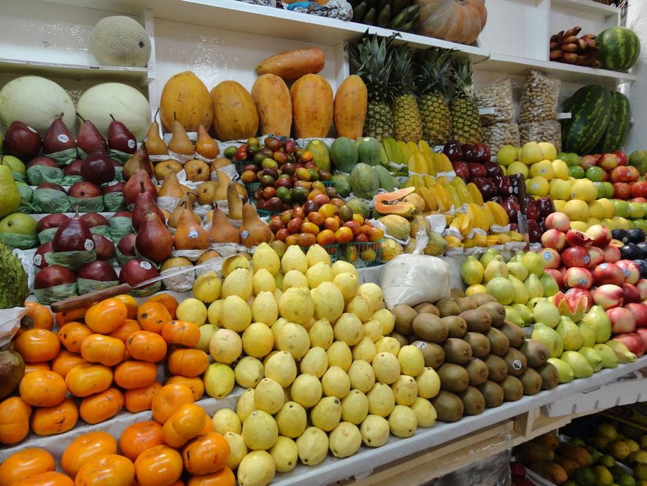 beautiful fruit counter