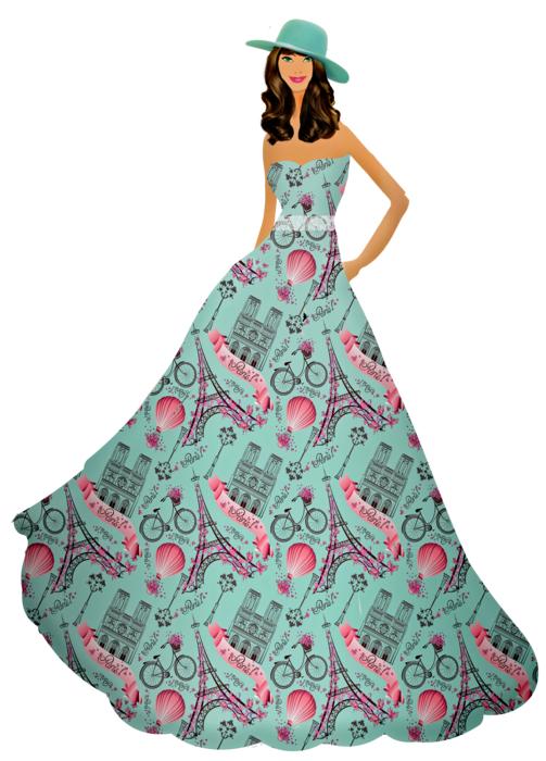 a girl in an unusual dress