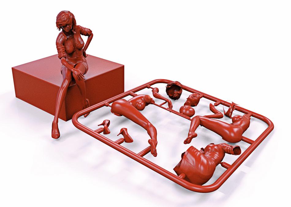 female figures red