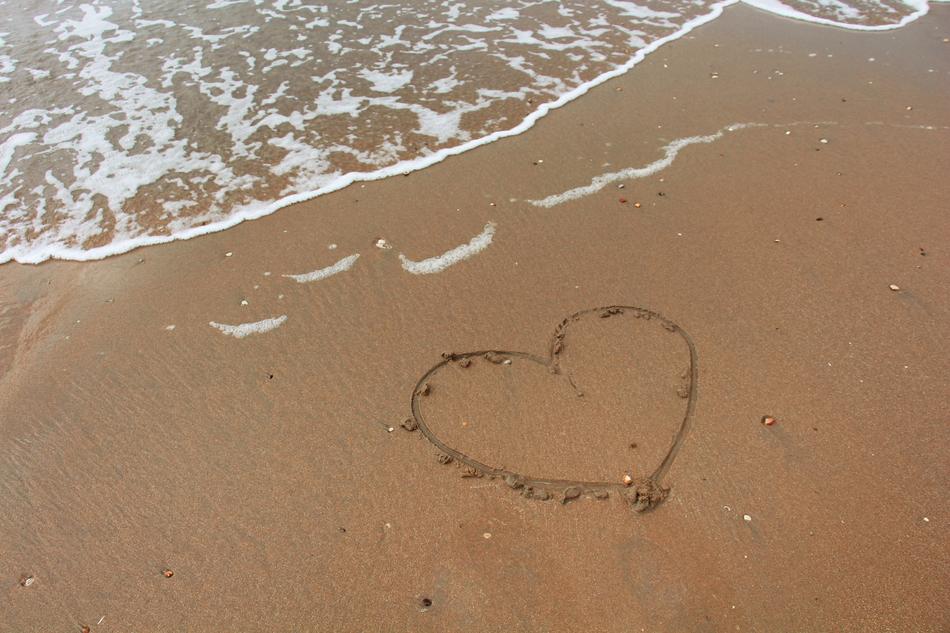 Heart Beach Sand