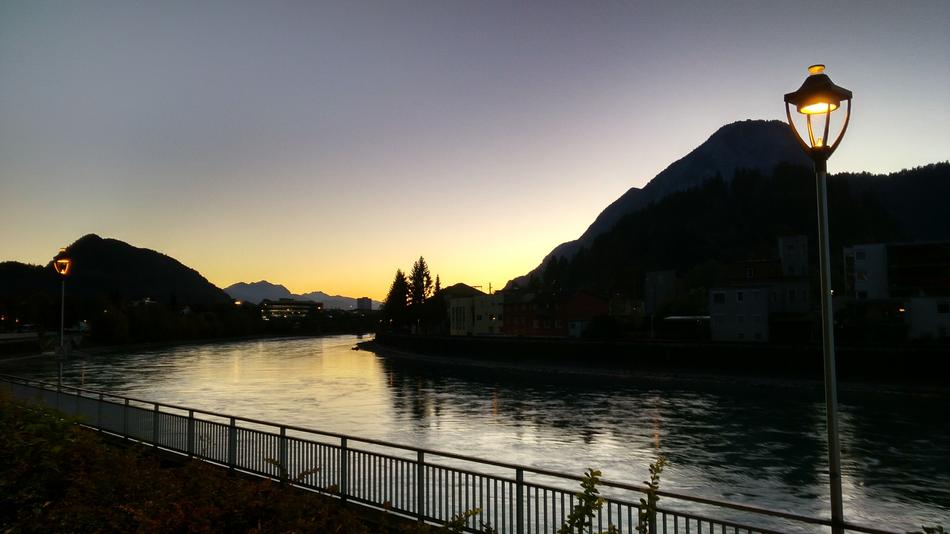 Sunset Blue Hour Mountains