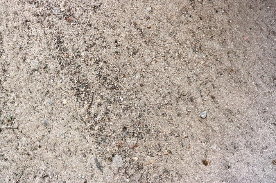 Close up of the sand cover