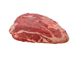 raw piece of meat on a white background