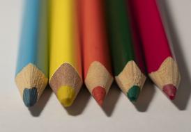 Pencil Closeup colors
