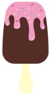 Chocolate ice cream icon