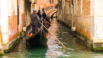 Gondolas Venice Channel
