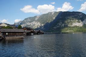 Hallstatt City Lake landscape