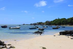 Beach Ocean Fishing Boats