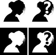 girl woman female silhouette young