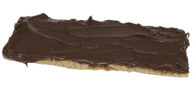 Crispy bread with chocolate