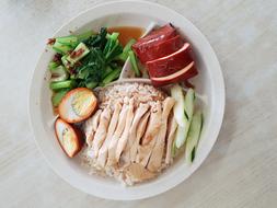 meat platter with vegetables