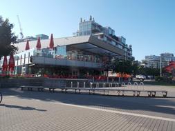 two story cafe building