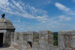 old castle against the sky