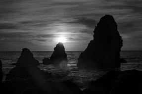 Sunset Ocean Silhouette