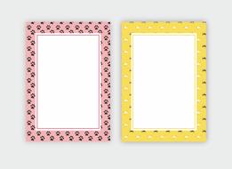 frame pet dog cat design graphic