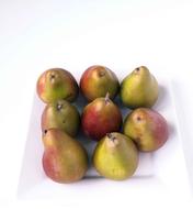 Sweet pears on white