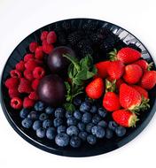 Sweet delicious berries in a plate