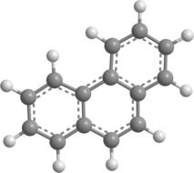 phenanthrene hydrocarbon aromatic 3d grey
