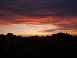 Sunset Colorful sky in evening
