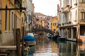 Venice Italy Channel boats