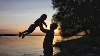 Child Silhouette Family