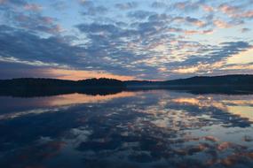 Lake Sunset Landscape
