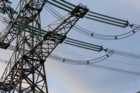 Pylon Electricity Energy and blue sky
