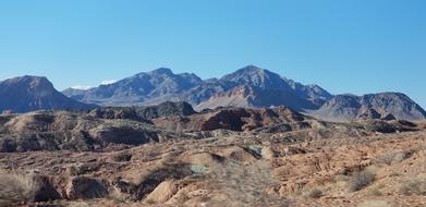 Desert Red Rock Lake Mead National