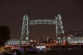 Rotterdam City Evening lights