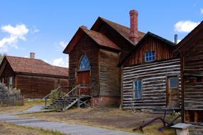 Houses And Bannack Methodist