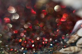macro shooting of glittering circles