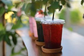 iced tea on the table